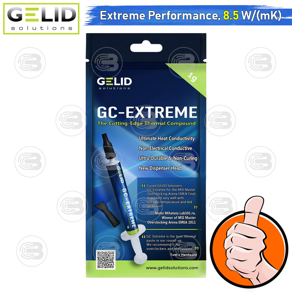 [CoolBlasterThai] GELID GC-Extreme Thermal Compound 1g./8.5 W/(mK)(Compounding in USA)(TC-GC-03-D)