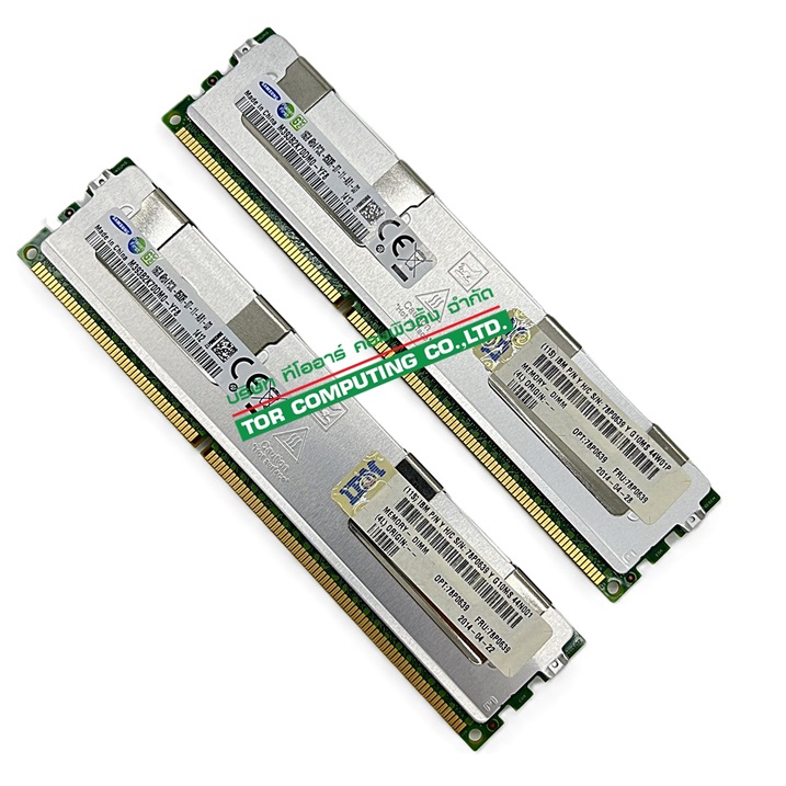 IBM 78P0639, FC#EM32, CCIN#31F5 [TorCompTH Thailand ขาย จำหน่าย ราคา] IBM 16GB 4Rx4 PC3L-8500R 2Gb DDR3-1066 1333MHz Memory for Power7