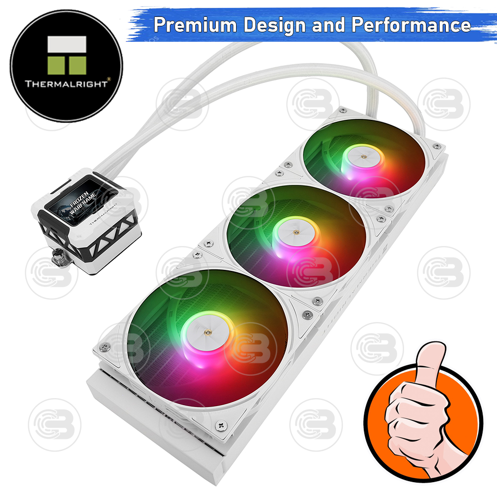 [CoolBlasterThai] Thermalright FROZEN WARFRAME 360 WHITE ARGB AIO Liquid CPU Cooler (AM5/LGA1851 Ready) ประกัน 5 ปี