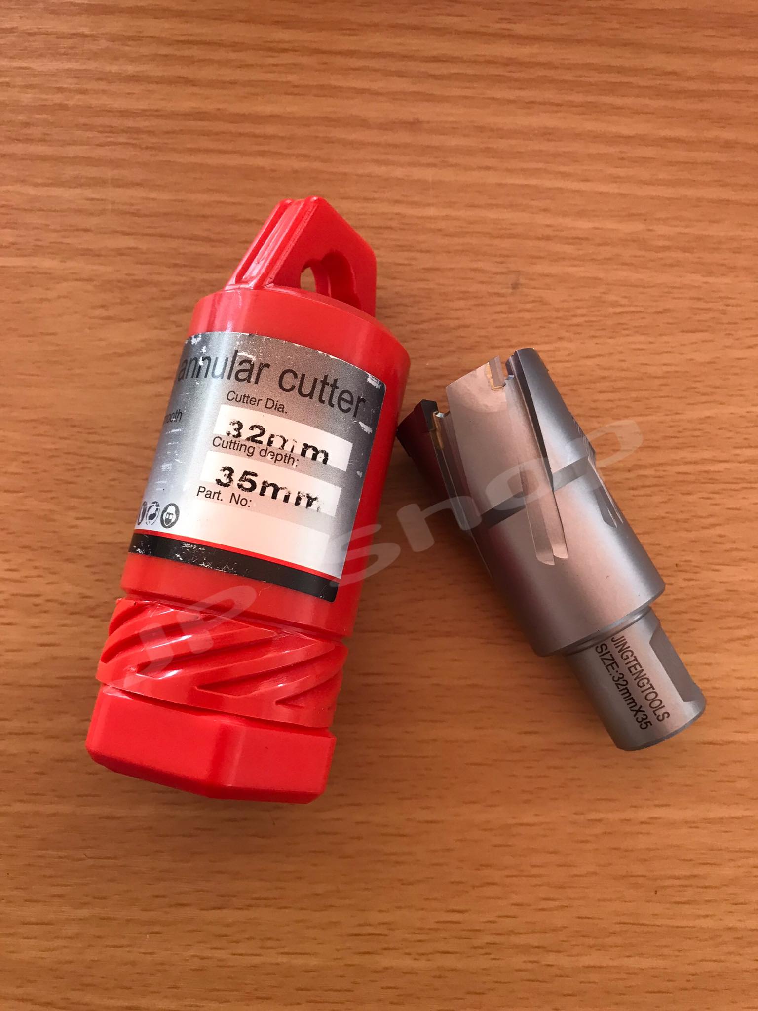 ดอกสว่านเจ็ทบอส แบบโฮลซอว์คาร์ไบสำหรับเจาะเหล็กหนา ด้วยสว่านแม่เหล็กไฟฟ้า ขนาด32*35 มม. #32235