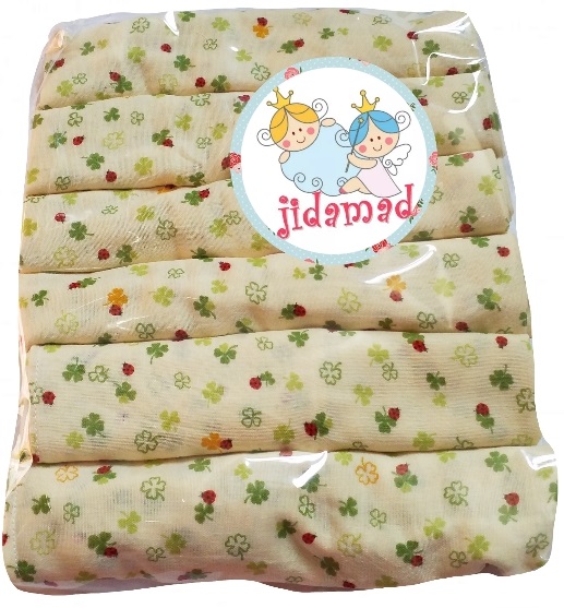 ผ้าอ้อมสาลูcotton ญี่ปุ่น แพ็ค 6 ผืน