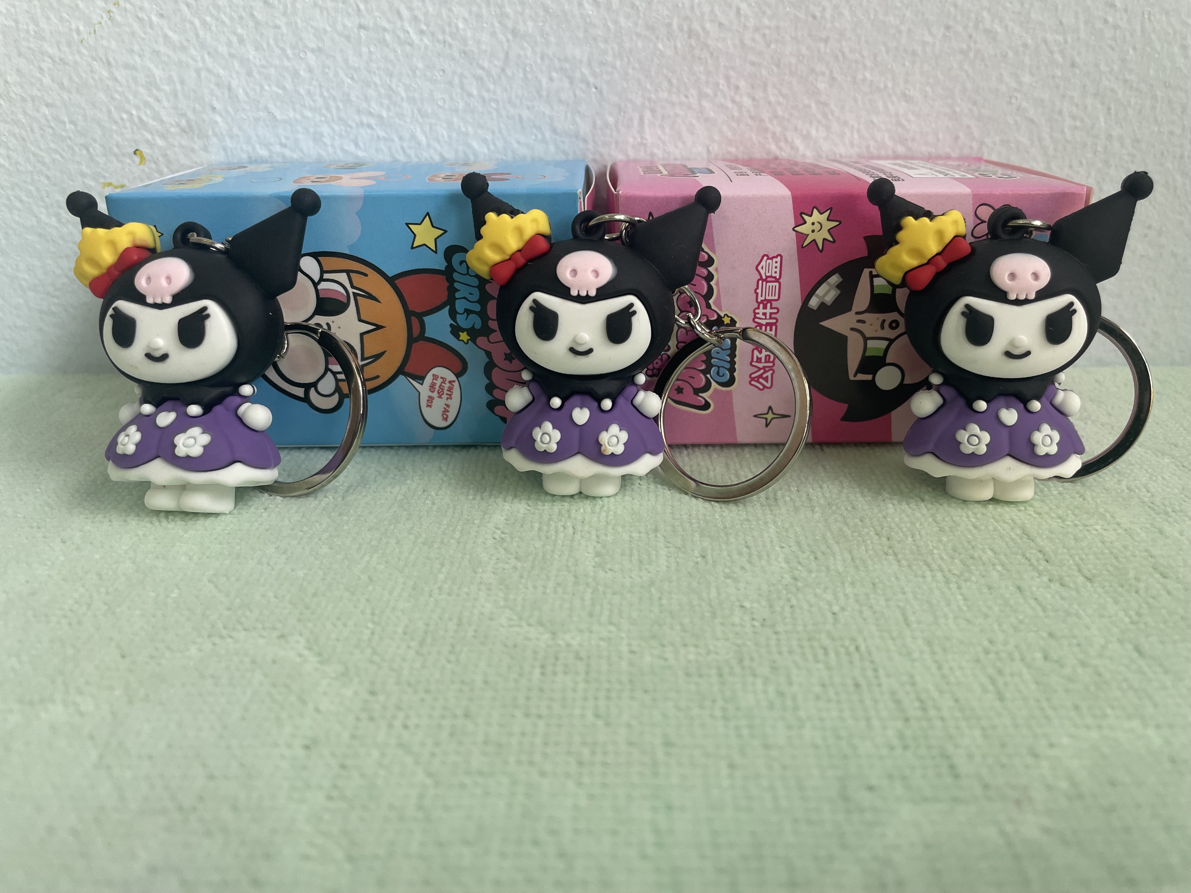 พวงกุญแจจี้ ลายSanrio Kuromi (คุโรมิ)