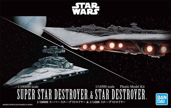 1/100000 Super Star Destroyer and 1/14500 Star Destroyer BANDAI - Star Wars