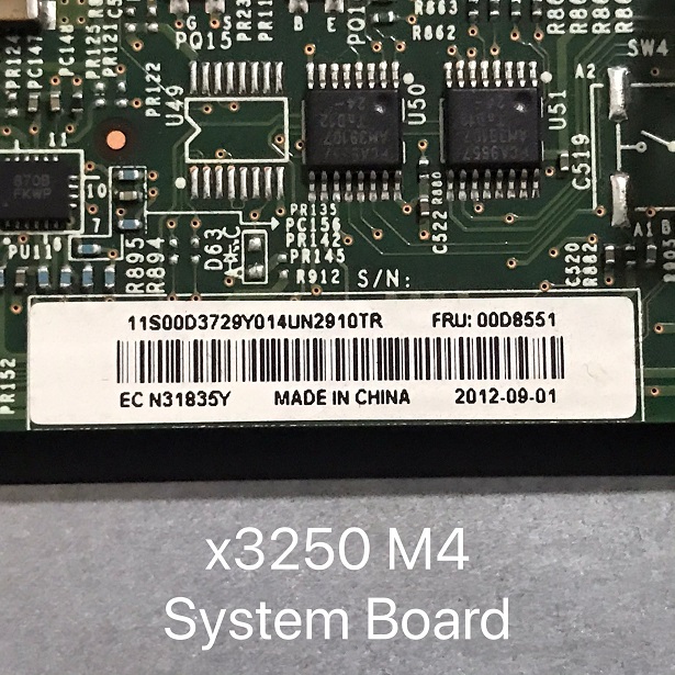 REF, IBM 00D3729 00D8551 [TorCompTH Thailand - ขาย จำหน่าย ราคา] IBM System Board for x3250 M4 MT:2583