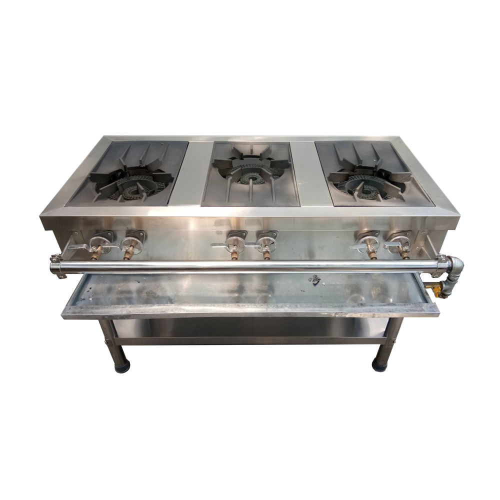 เตาแรงดันสแตนเลสเกาหลี แบบ 3 หัว รุ่น : HSSD-1207580