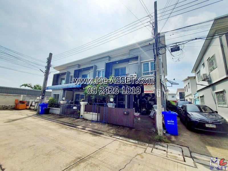 ขายทาวน์เฮ้าส์หลังริม โซนสุวรรณภูมิ-บางนา กม.18 เชื่อมลาดกระบัง บางพลี ใกล้เมกะบางนา ม.หัวเฉียว นิคมอุตสาหกรรม เดินทางสะดวก วงแหวน มอเตอร์เวย์ : มบ.นิรันดร์วิลล์ 10 : 2 ชั้น 19.5 ตร.วา