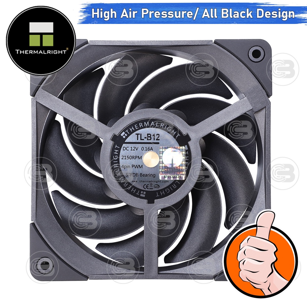 [CoolBlasterThai] Thermalright TL-B12 2000+RMP Static Pressure Fan Case (size 120 mm.) ประกัน 6 ปี
