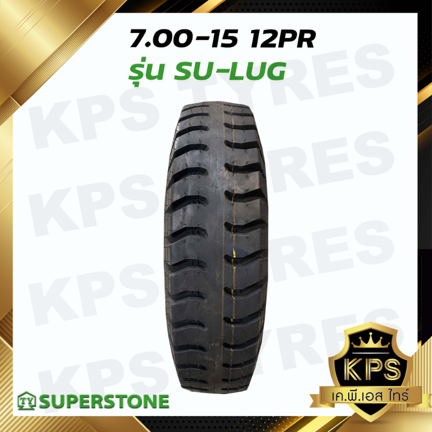 7.00-15 12PR ยี่ห้อ Superstone รุ่น SU-LUG ยางรถบรรทุกผ้าใบ