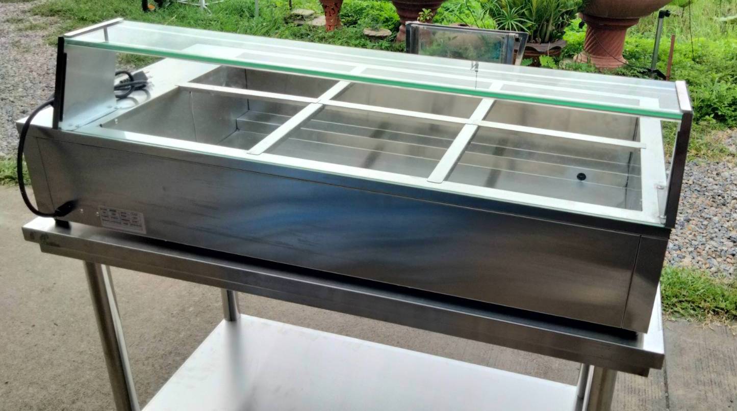 เตาอุ่นอาหารไฟฟ้าสแตนเลส 6 ถาด รุ่น : FQ-B26