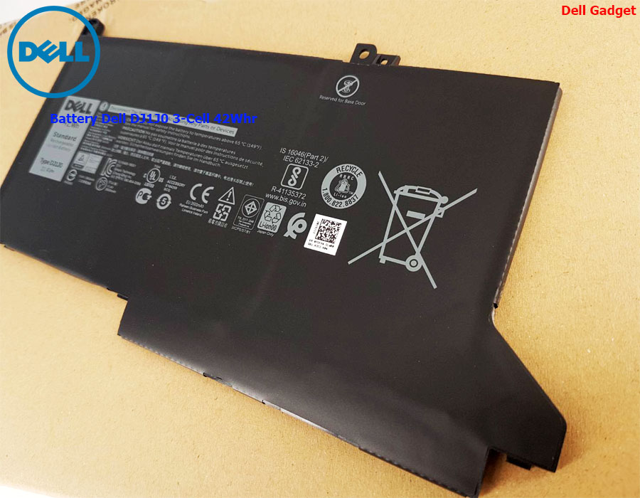 Battery Dell Latitude 7280 , 7290 แท้ ราคาพิเศษ DJ1J0 42Wh แบตเตอรี่ Dell 7280 , แบตเตอรี่ Dell 7290 รับประกันศูนย์ Dell Thailand