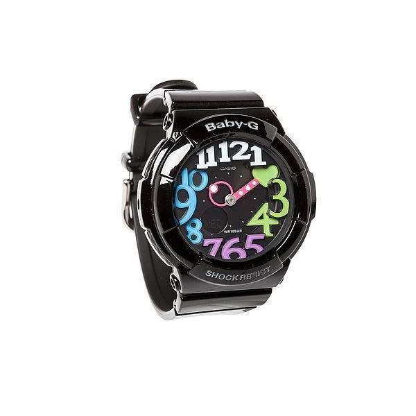 Casio Baby-G นาฬิกาผู้หญิง สายเรซิ่น Neon Illuminator รุ่น BGA-131-1B2DR - Black