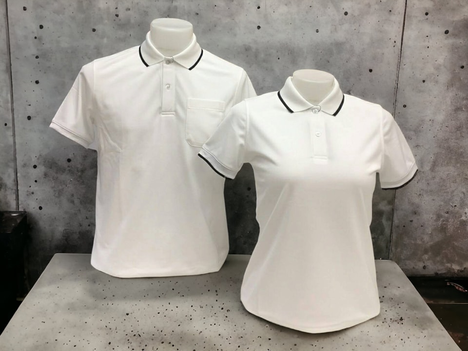 PLG COOL POLO Spot เสื้อโปโล เสื้อคอปก สีขาว เนื้อผ้าคูบาลานซ์ไม่เป็นขุย100%