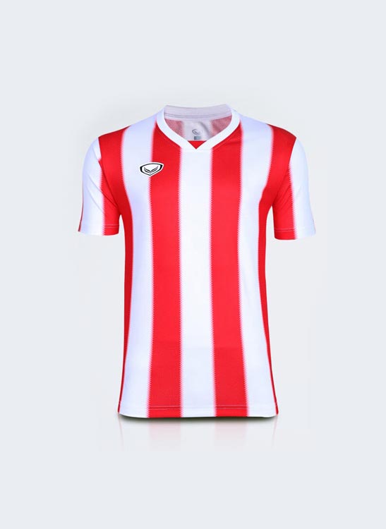GRAND SPORT แกรนด์สปอร์ต รหัส 011577 เสื้อกีฬาพิมพ์ลาย แดง-ขวา