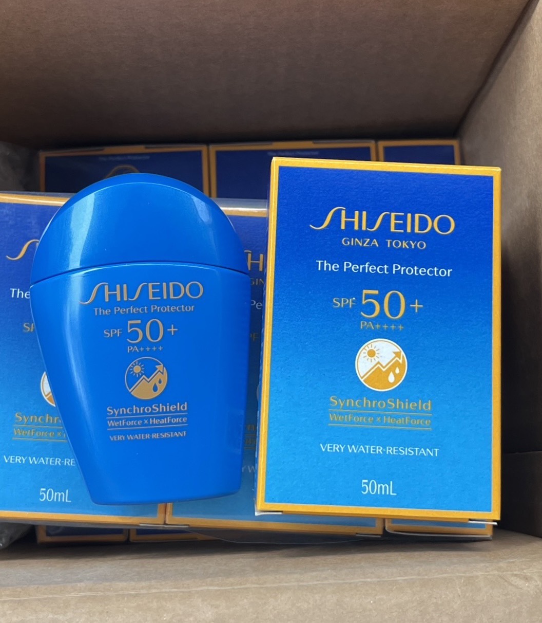 Shiseido Ginza Tokyo The Perfect Protector SPF50+ PA+++ Synchro Shield WetForce x HeatForce 50 ml. สูตรใหม่