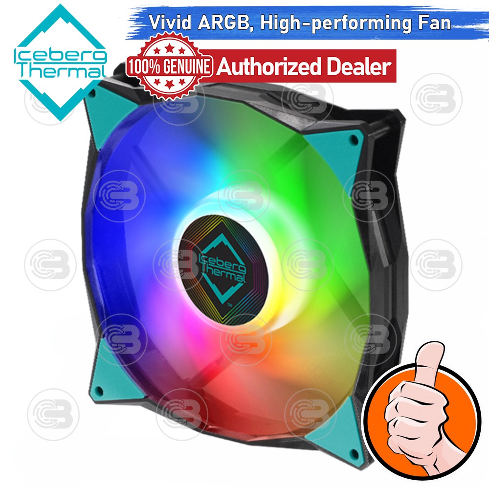 [CoolBlasterThai] Iceberg Thermal IceGALE A-RGB 140 Black Fan Case (size 140 mm.) ประกัน 2 ปี