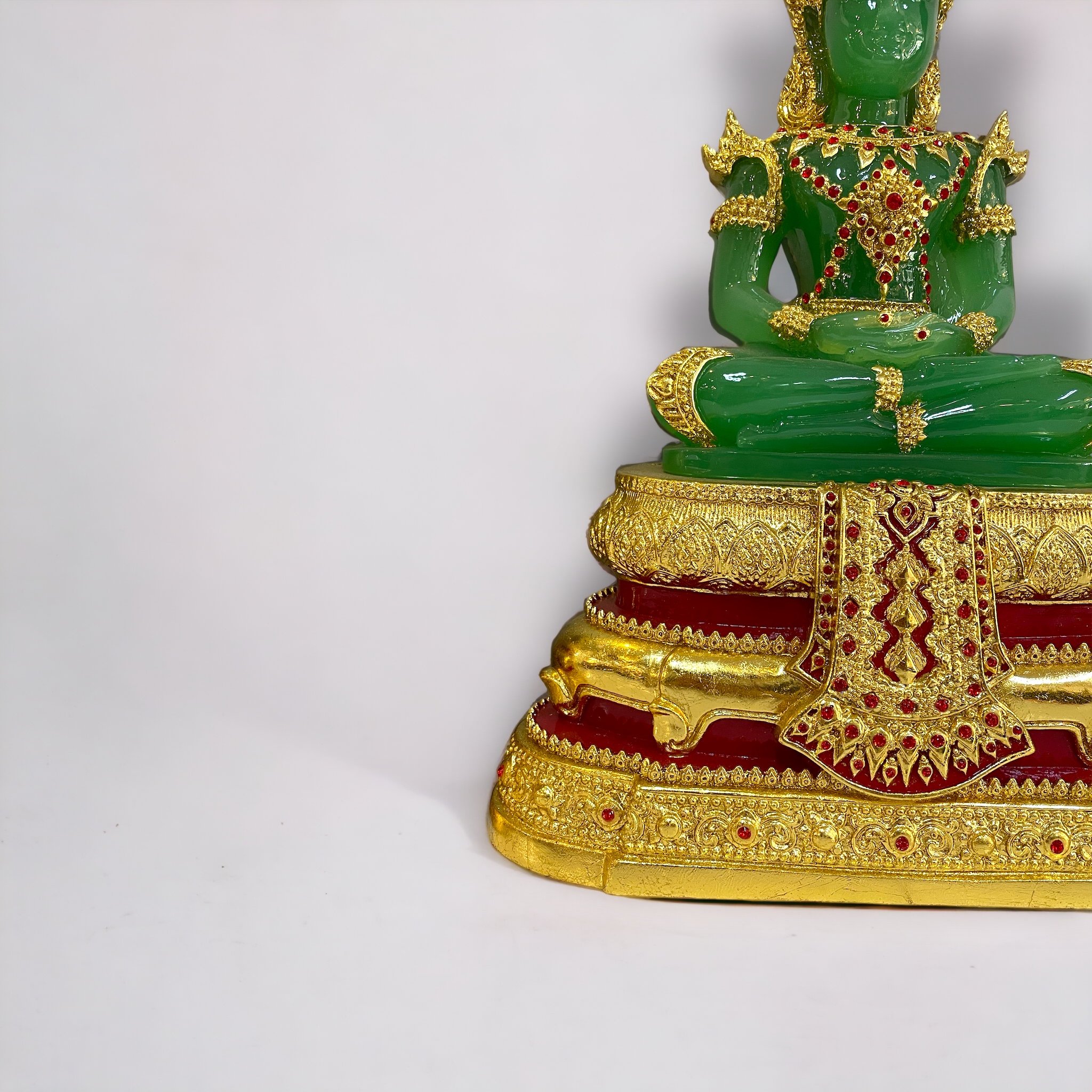 พระแก้วมรกต 9 นิ้ว ฤดูร้อน สีเขียวหยก