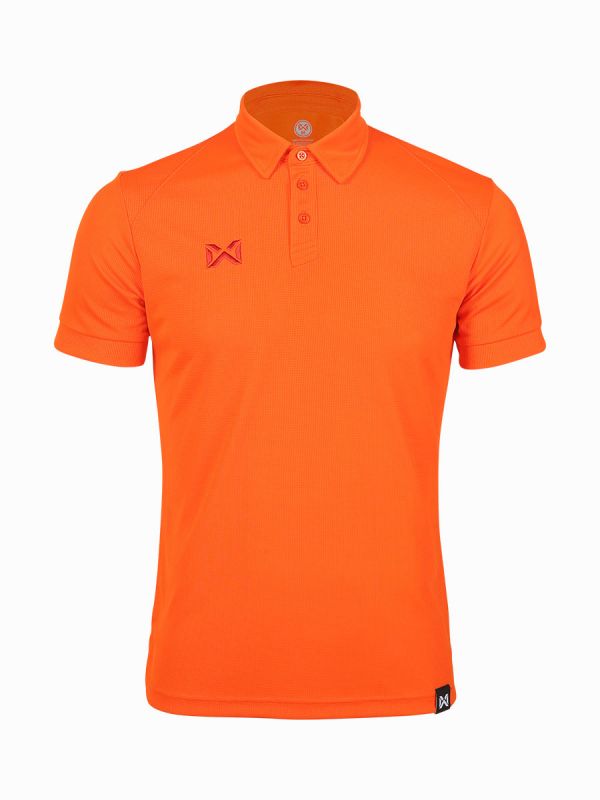 Warrix Vaffle Polo Shirt รหัส WA-222PLACL34 เสื้อโปโล วอริกซ์ แขนสั่น สีส้ม OO