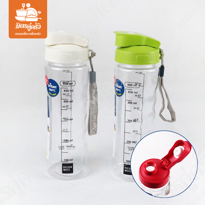ขวดน้ำ(คละสี) รุ่น 5212 - Super Lock