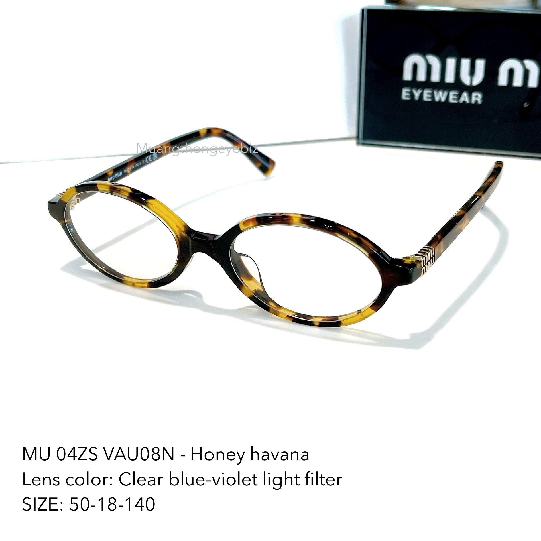 MIUMIU Regard MU 04ZSF VAU08N (เลนส์ Blue Light )