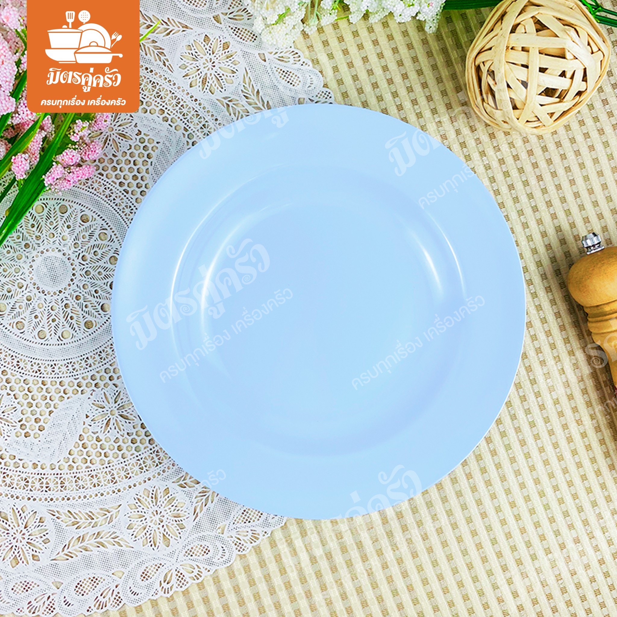 จานกลมลึก Unica P904-9 (ขนาด 9 นิ้ว)