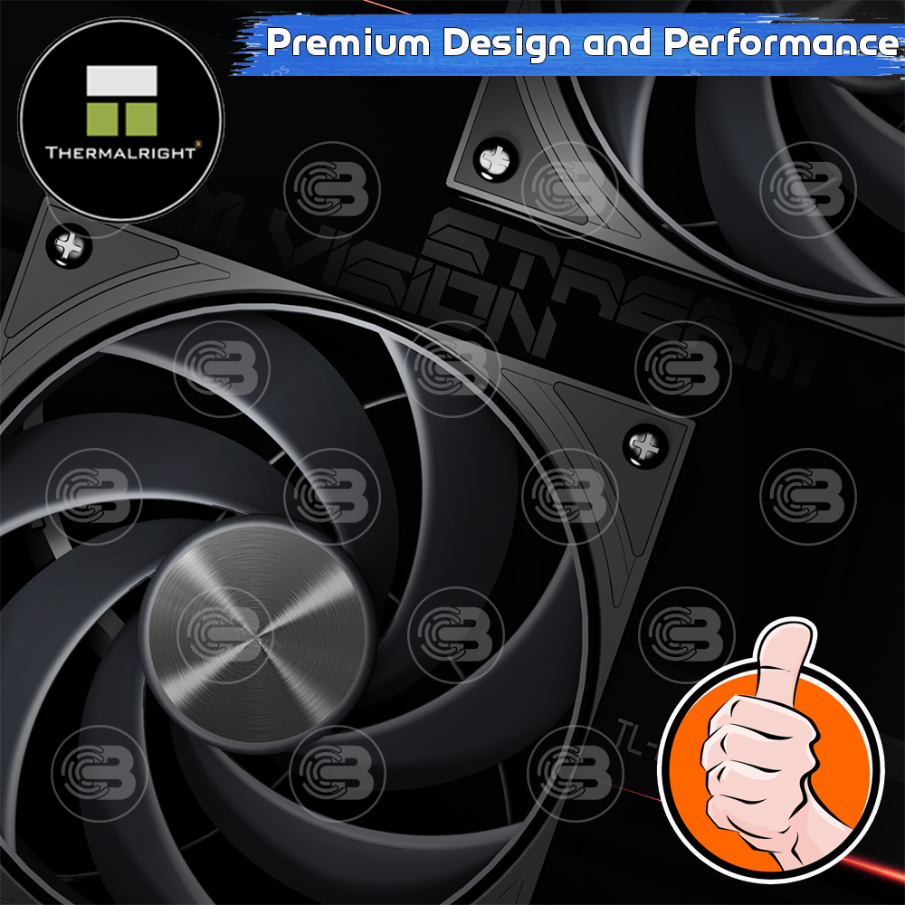 [CoolBlasterThai] Thermalright Stream Vision 360 BLACK 3.5-Inch Screen AIO Liquid CPU Cooler (AM5/LGA1851 Ready) ประกัน 5 ปี
