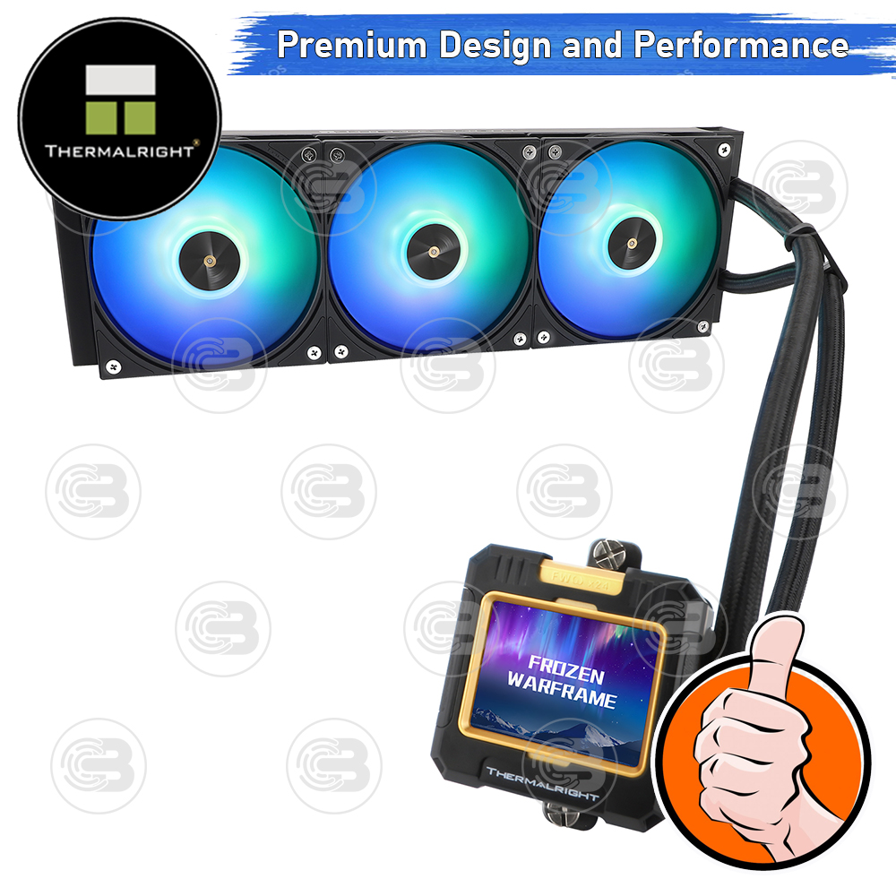 [CoolBlasterThai] Thermalright FROZEN WARFRAME 360 BLACK ARGB AIO Liquid CPU Cooler (AM5/LGA1851 Ready) ประกัน 5 ปี