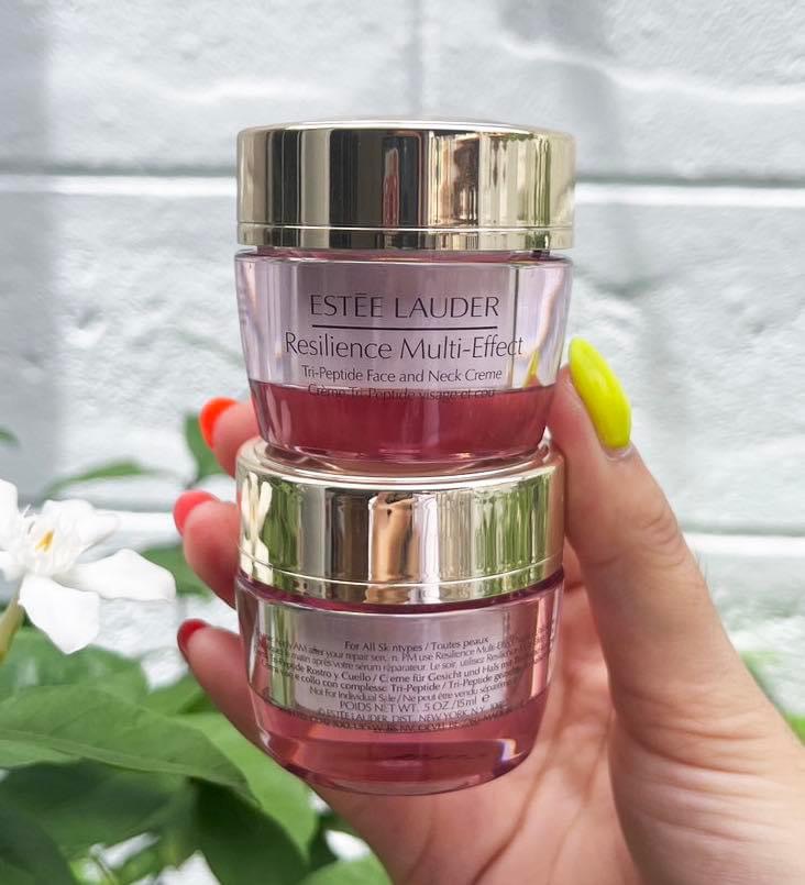 สูตรกลางวัน Estee Lauder Resilience Multi-Effect Tri-Peptide Face And Neck Creme 15ml. ครีม ลดริ้วรอย ขนาดทดลอง ของแท้