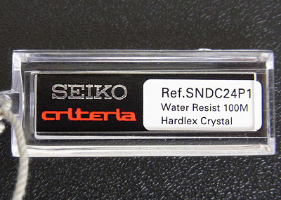 SEIKO CRITERIA LIMITED MODEL SNDC24
