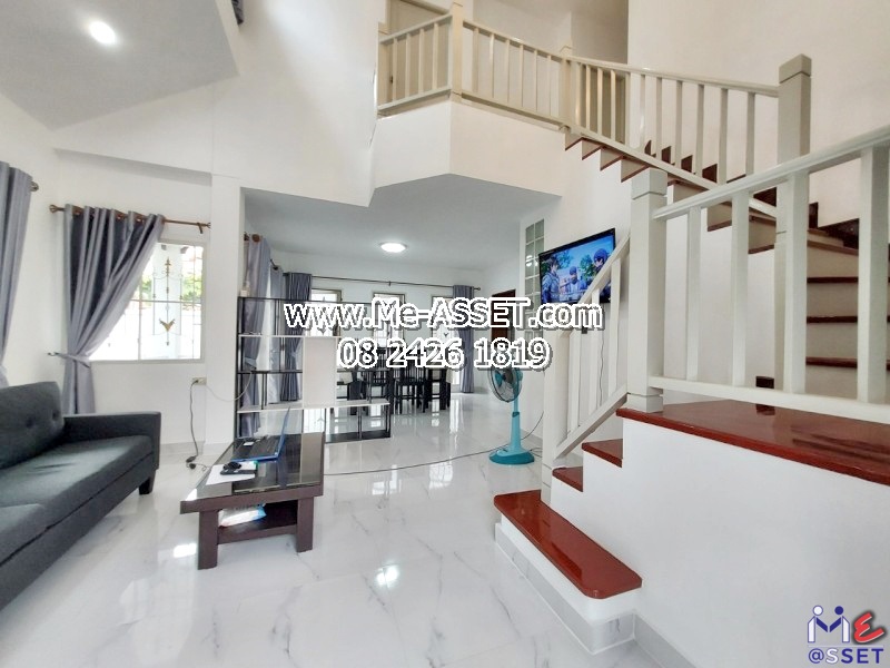 ให้เช่าบ้านเดี่ยว ย่าน รังสิต คลองสาม ลำสามแก้ว บึงยี่โถ คลองหลวง : ม.วรารักษ์ รังสิต-คลองสาม : 2 ชั้น 53 ตร.วา