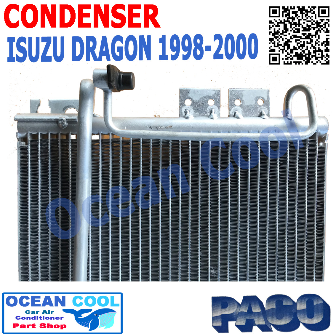 แผงแอร์ อีซูซุ ดราก้อน TFR 1998 - 2000 CONDENSER ISUZU DRAGON TFR 1999 2000 CD0036