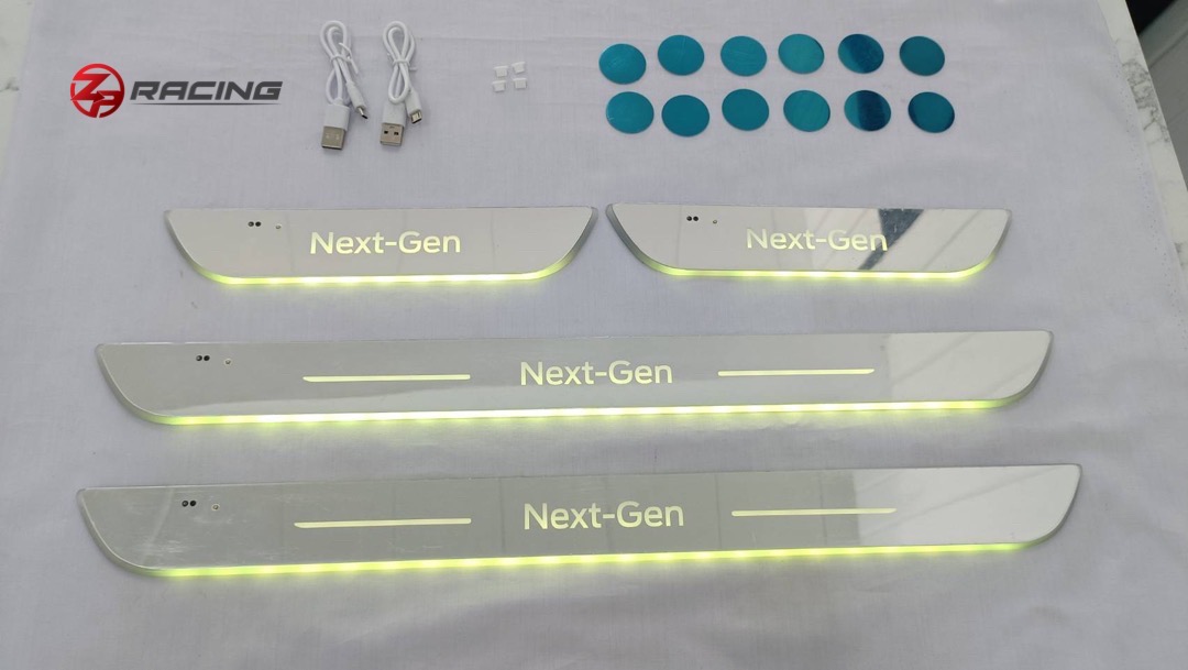 คิ้วบันได สคัฟเพลท Next Gen Everest ฟอร์ดเอเวอเรสต์ มีไฟ LED แบบวิ่ง