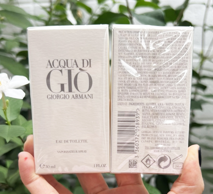 Giorgio Armani Acqua Di Gio Homme Eau De Toilette 30ml. น้ำหอมของแท้ ขนาดพกพา