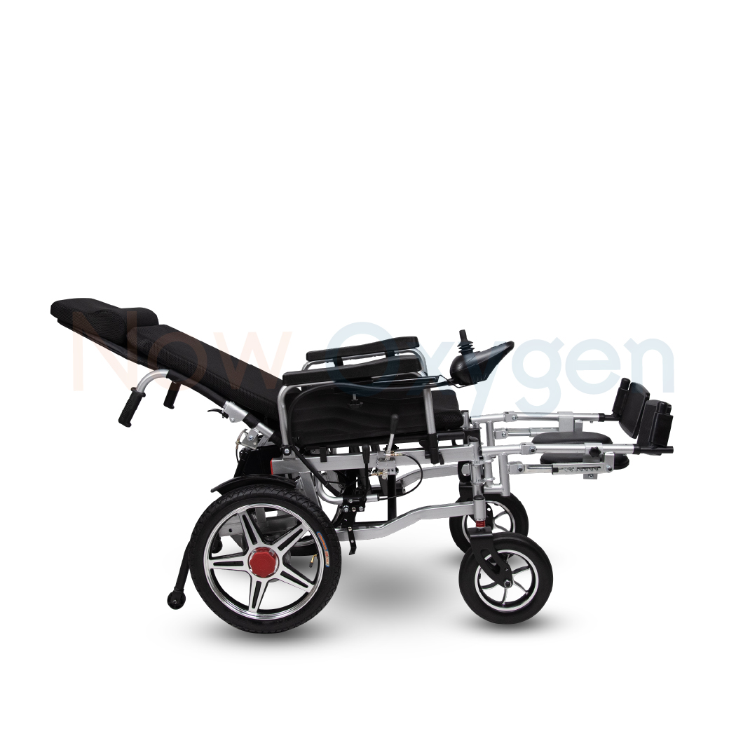 รถเข็นไฟฟ้า รุ่นพนักพิงสูง (High Back) ปรับเอนนอน ปรับยืดขาและเหยียดขา รับประกัน 1 ปี