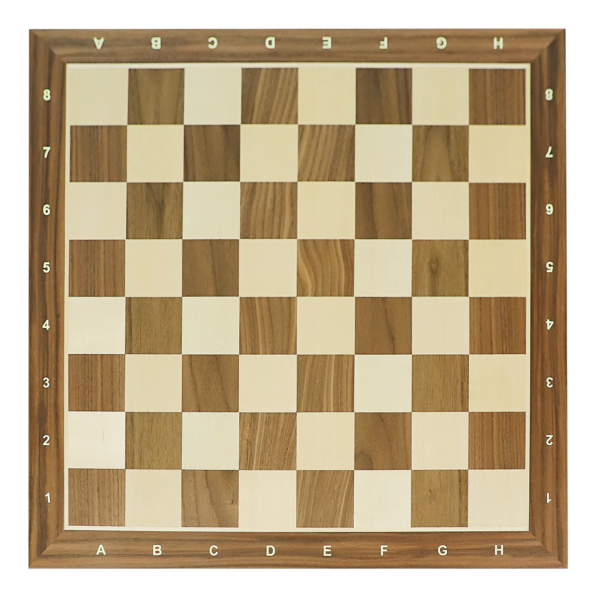 21" Walnut & Maple Wooden Chess Board กระดานหมากรุกสากลไม้Walnut