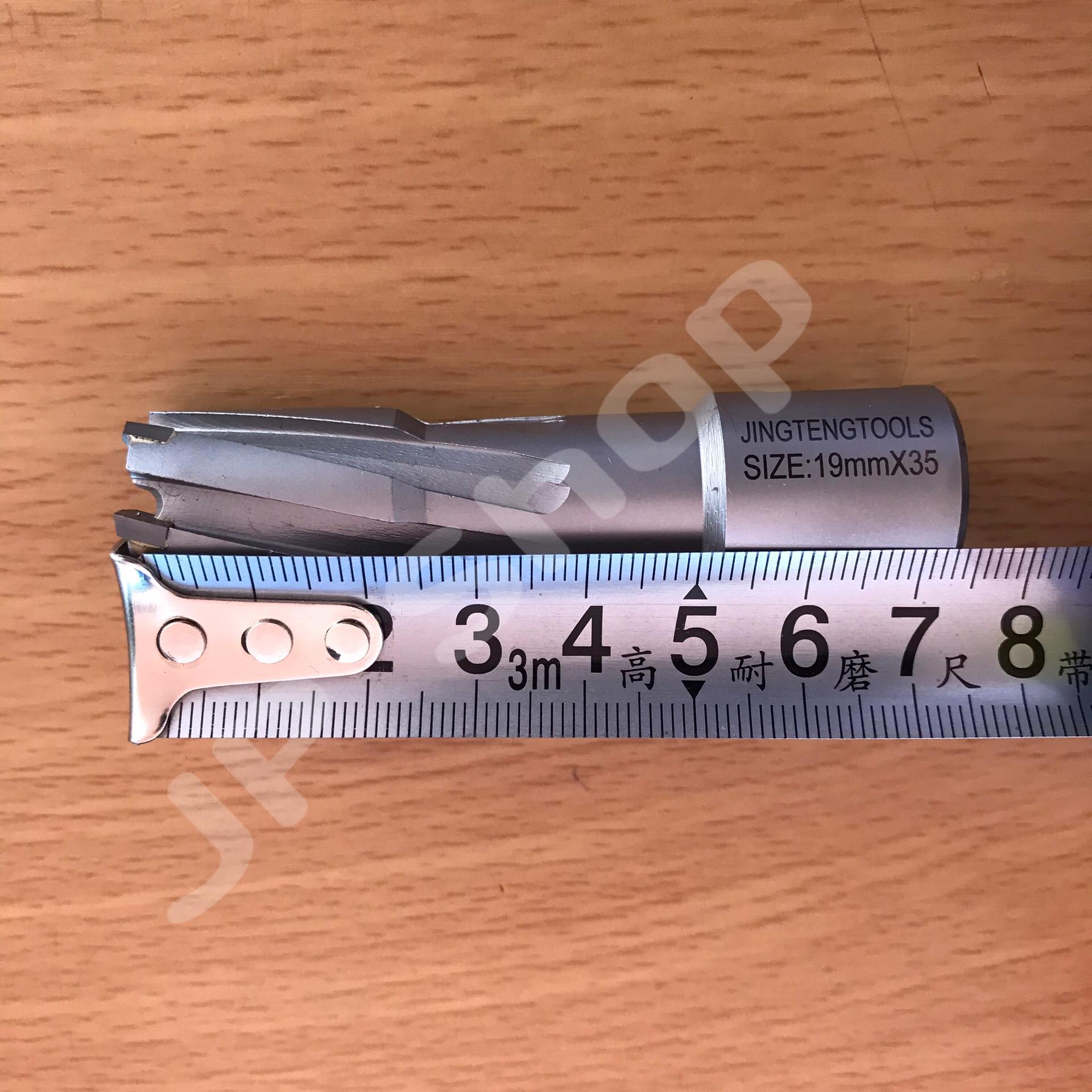 ดอกสว่านเจ็ทบอส แบบโฮลซอว์คาร์ไบสำหรับเจาะเหล็กหนา ด้วยสว่านแม่เหล็กไฟฟ้า ขนาด19*35 มม. #1935