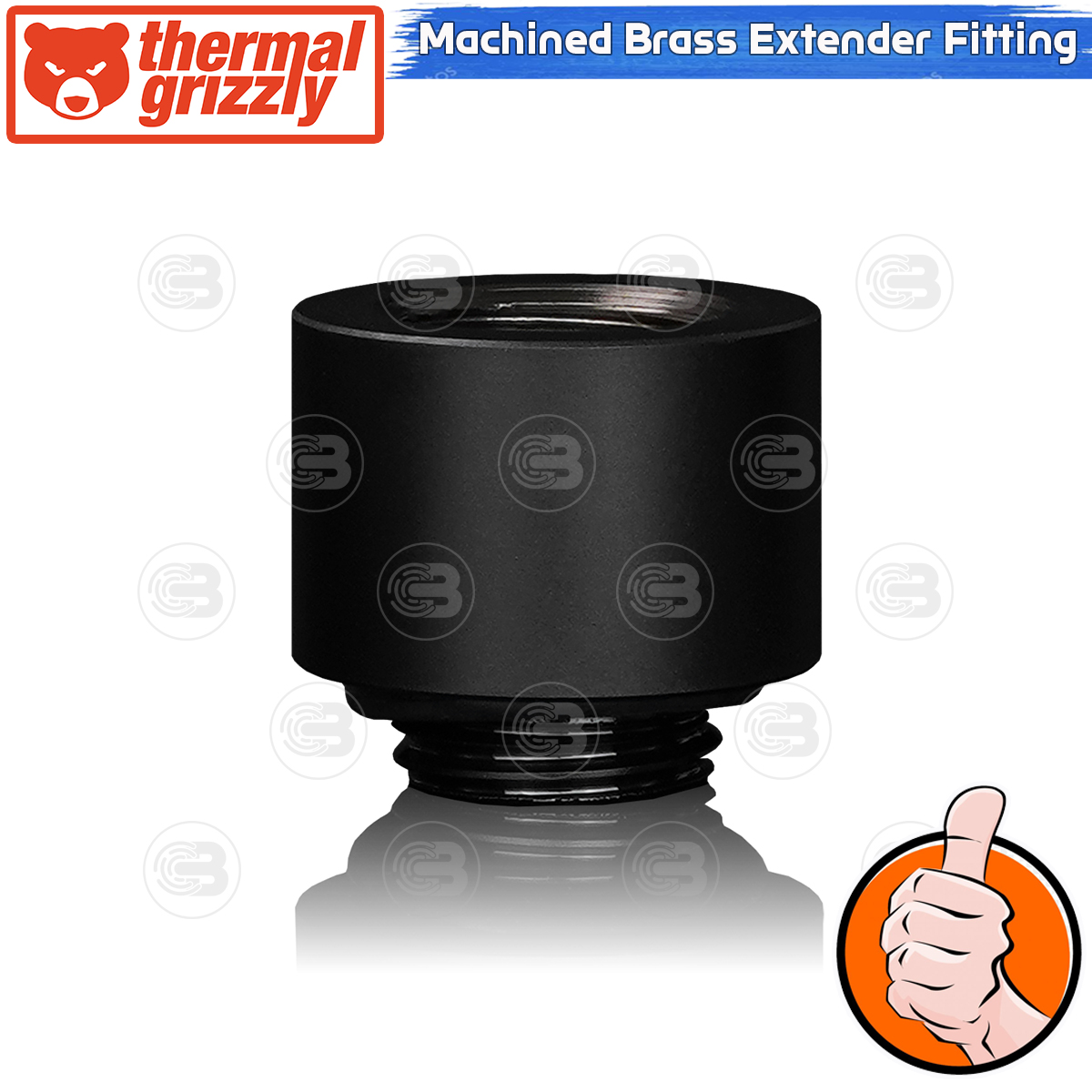 [CoolBlasterThai] Thermal Grizzly DeltaMate Extender MF14 Fittings Black Machined Brass