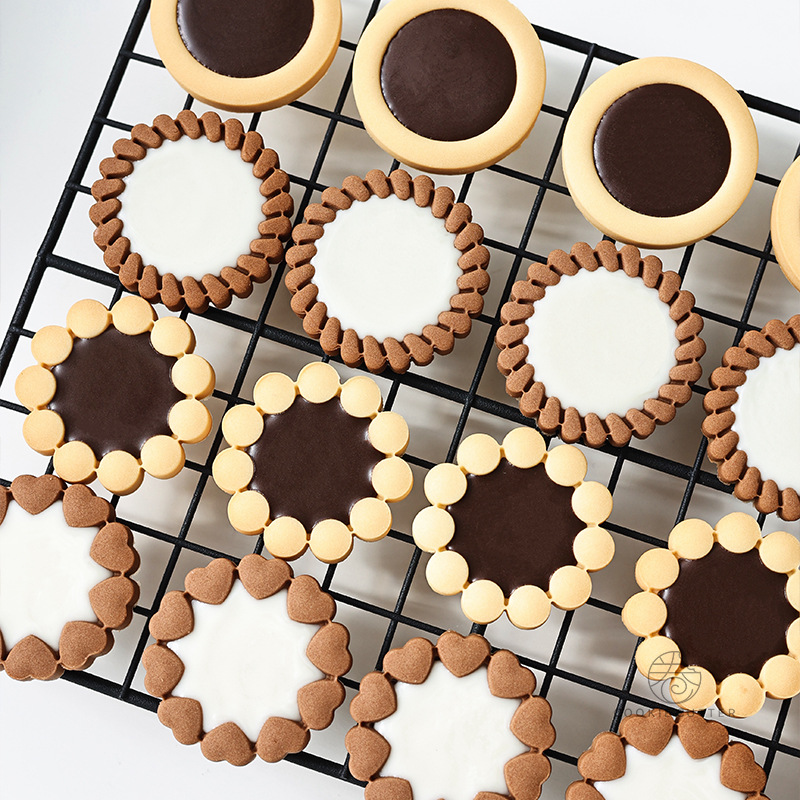 Basic Jam cookie stamp 4 ลาย พิมพ์กดคุกกี้แยม แบรนด์ Amagour