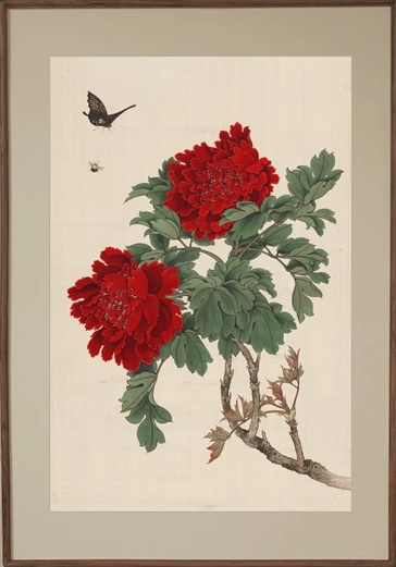 Peony flower (พิมพ์ลาย)