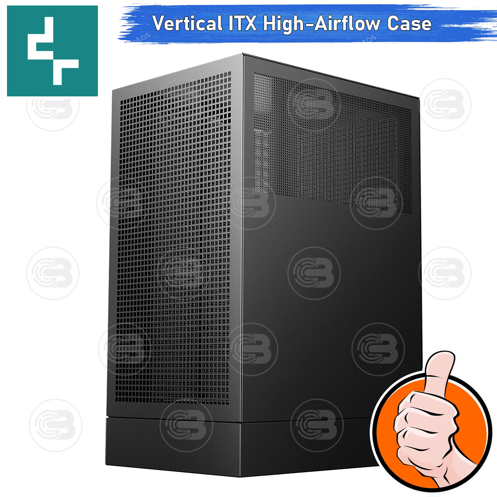 [CoolBlasterThai] DEEPCOOL CH170 Digital Vertical ITX High-Airflow PC Case Black ประกัน 1 ปี