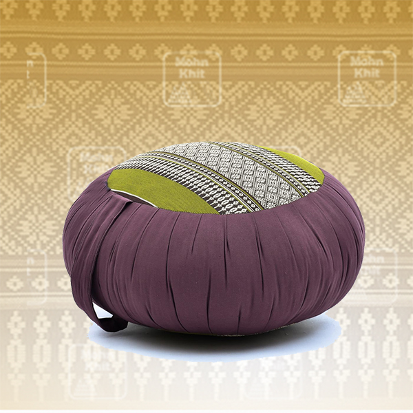 เบาะนั่งกลม เบาะโยคะ เบาะสมาธิ 40x40x20 Cm //Small wave maditation mattresses Cushions Khit Pillow Kapok100%