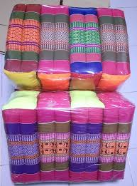 หมอนหนุนนุ่มนิ่ม,ของรับไหว้, MohnKhit Rectangle health Pillow Thai Bolster Lumber 17x30x12 cm