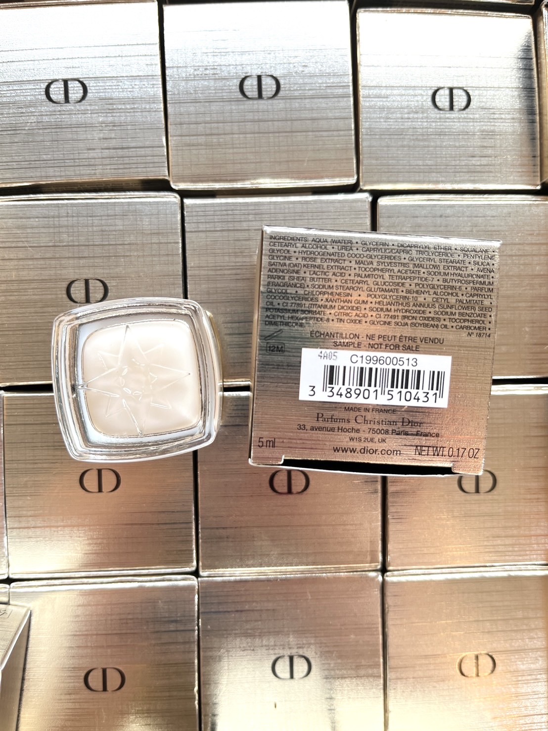 ครีมบำรุงผิว Dior Prestige La Crème Texture Essentielle Anti-Aging Intensive Repairing Creme 5ml.