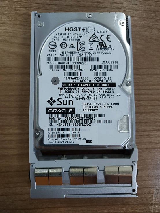 ORACLE SUN 7093015 7093013 [TorCompTH ขาย จำหน่าย ราคา] ORACLE 600GB 10K 12G SAS-3 2.5IN HDD