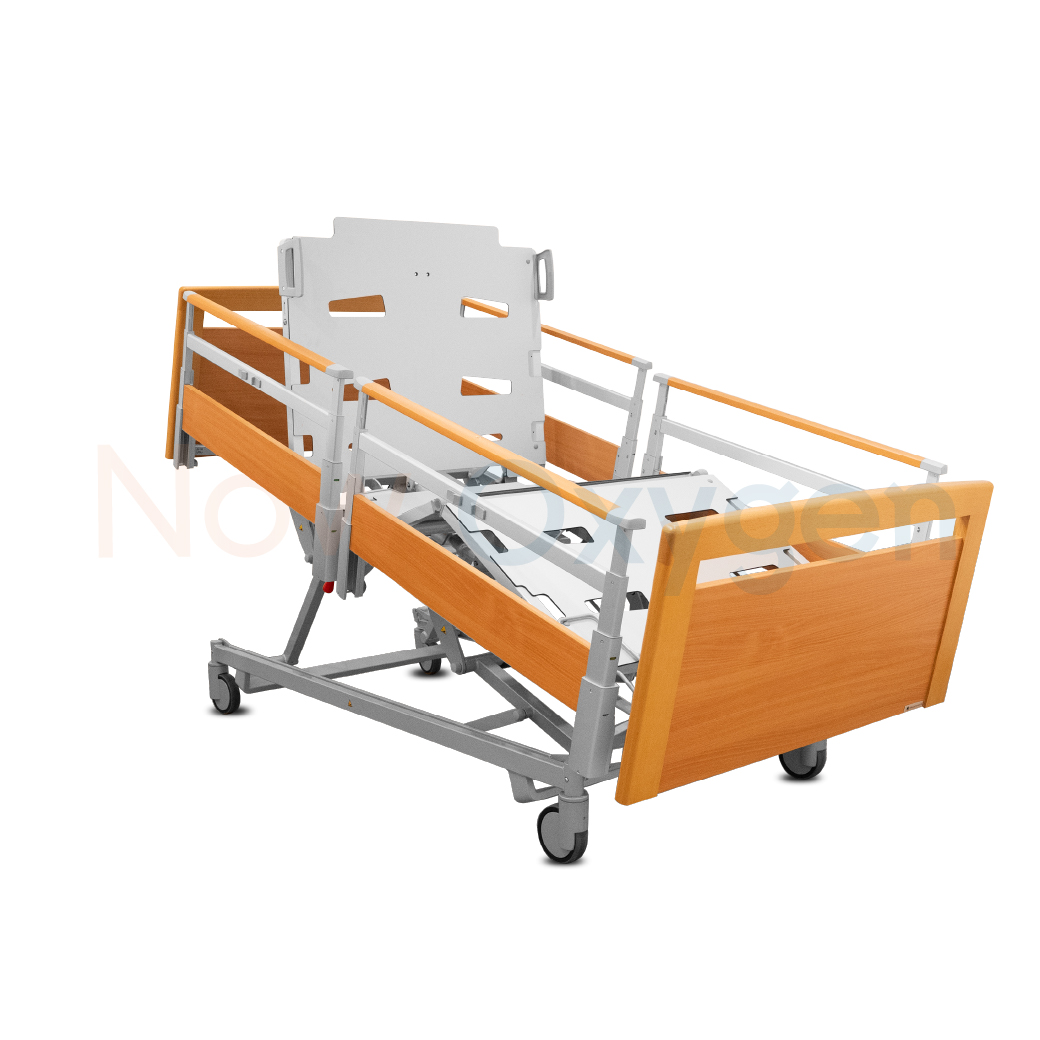 เตียงผู้ป่วยสูงอายุไฟฟ้า ดีไซน์แบบไม้ 7 ฟังก์ชั่น ยี่ห้อ HAELVOET รุ่น Lago Care รับประกันศูนย์ไทย 6 ปี