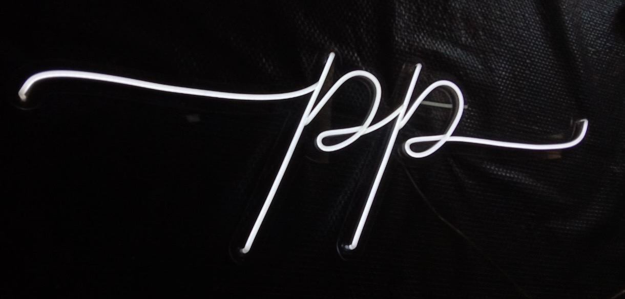 ป้ายไฟนีออนดัดled flex ขนาด 120 x 40 cm