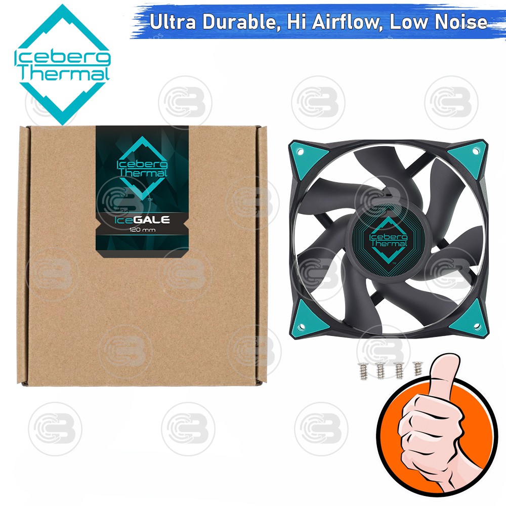 [CoolBlasterThai] Iceberg Thermal IceGALE 120 Black Fan Case (size 120 mm.) ประกัน 6 ปี