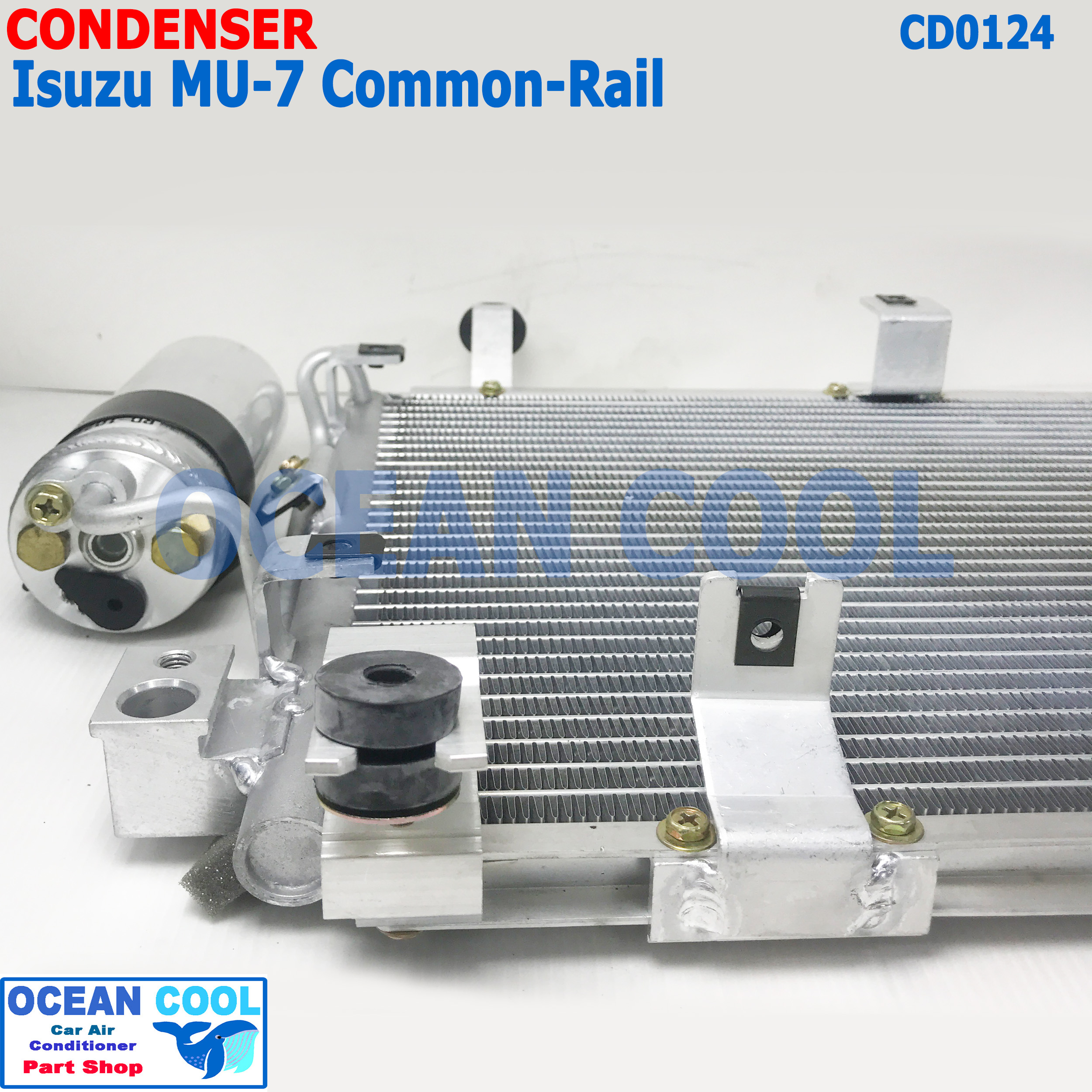 แผงแอร์ อีซูซุ มิวเซเว่น คอมมอนเรล มีไดเออร์มาเเล้ว CD0124 Condenser For isuzu Mu-7 commonrial คอยล์ร้อน คอนเดนเซอร์ รังผึ้ง แผงระบายความร้อน แอร์
