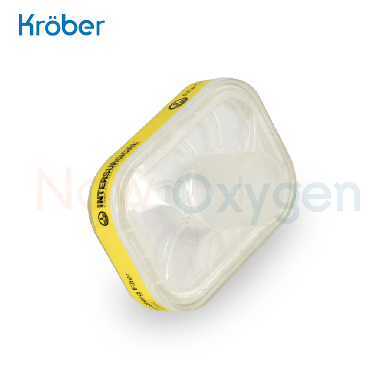 ไส้กรองอากาศ เครื่องผลิตออกซิเจน Kroeber Aeroplus E, O2, 4.0 ชนิด Hepa Filter (แถบเหลือง)