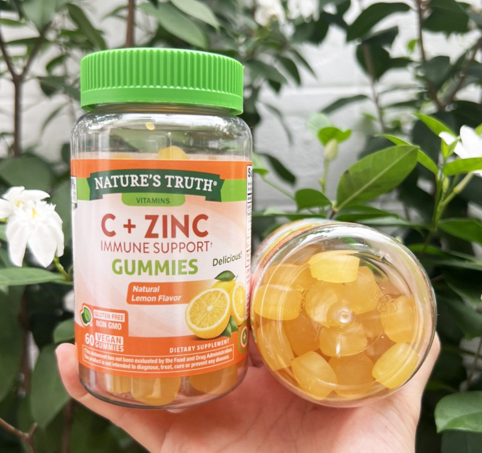 Nature's Truth C+Zinc Immune Support Gummies (บรรจุ 60 gummies) เยลลี่วิตามิน ซี + ซิ้งค์ รส เลม่อน