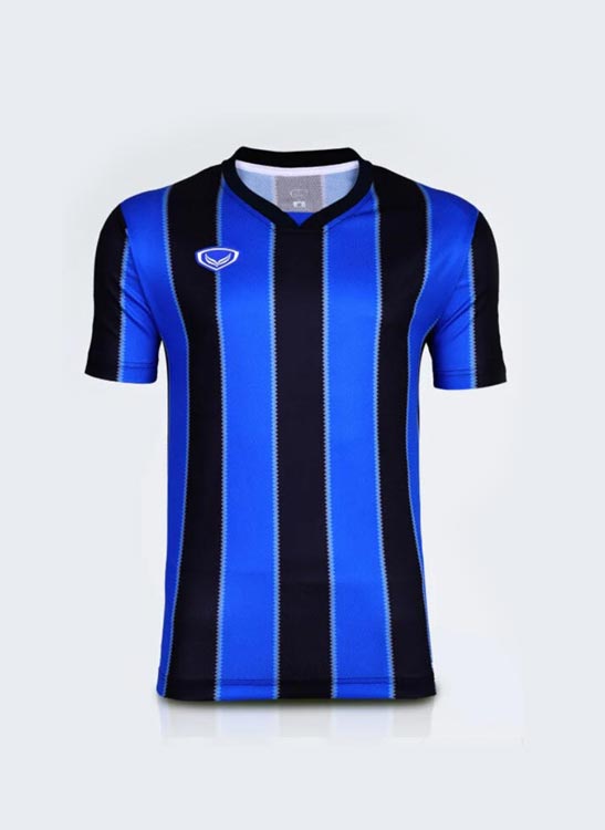 GRAND SPORT แกรนด์สปอร์ต รหัส 011577 เสื้อกีฬาพิมพ์ลาย น้ำเงิน-ดำ